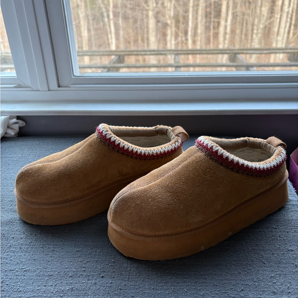 Brown Suede Slip-On Shoes